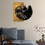 Wallity Wooden Clock 19 en Nogal y Negro